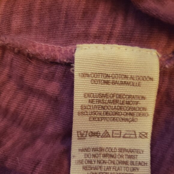 Free People Tiger Eyes Sequined Bib Long Sleeve Maroon Henley Top - Picture 9 of 10